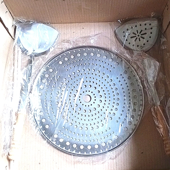 Daewoo Copper Bottom Stainless Steel 14"  Wok Set - Picture 2 of 11